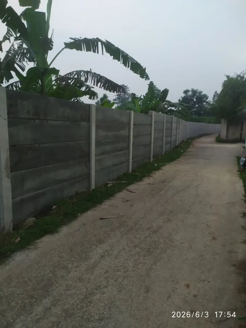 Pagar panel beton untuk lahan di Purwakarta